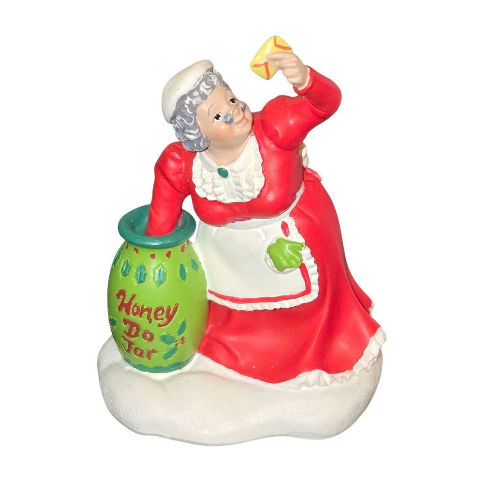 Dept. 56 Home‎ Town Traditions Sweet Streets Mrs. Claus's Honey Do Jar Miniature